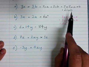 Multiplying algebraic terms