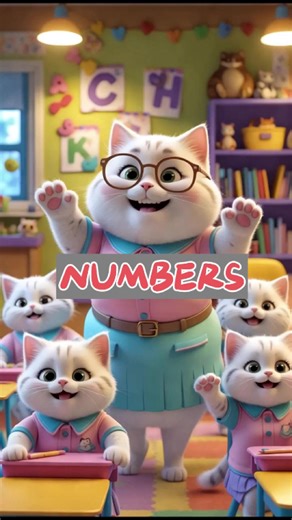 Numbers song 🙈🙈🙈 #learnenglish #learnwithtiktok #english #englishforkids #ai #kids