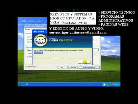 Tutorial - Uso del Deep freeze (Congelador)