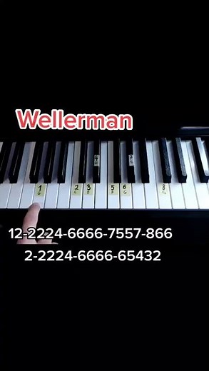 WELLERMAN PIANO TUTORIAL