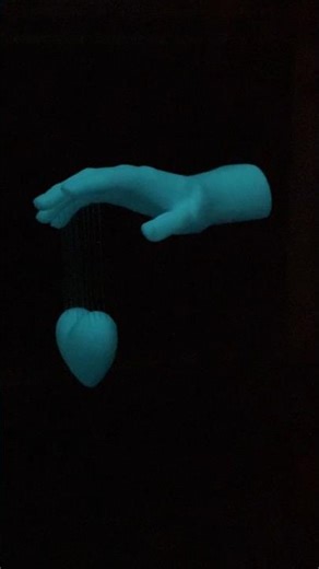 Lights off. Glow on. ✨ Watch the 3D-printed string magic shine in the dark. #shorts