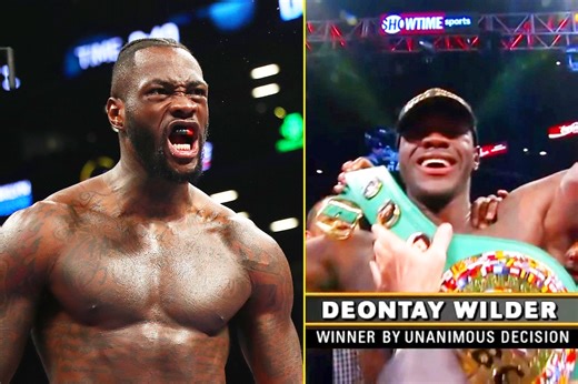 Deontay Wilder has only ever won one fight on points, and ended the rematch with a wild KO