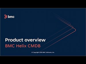Overview of BMC Helix CMDB