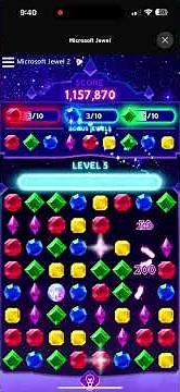 Playing Microsoft Jewel 2