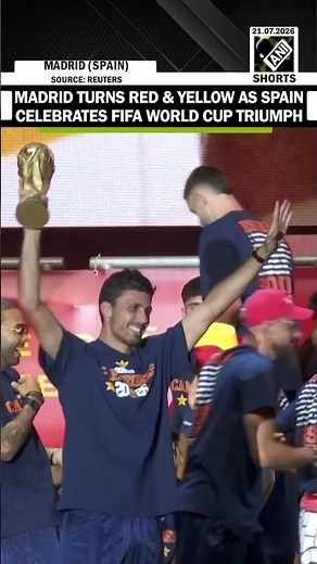 Watch! Madrid turns red and yellow as Spain celebrates historic FIFA World Cup triumph