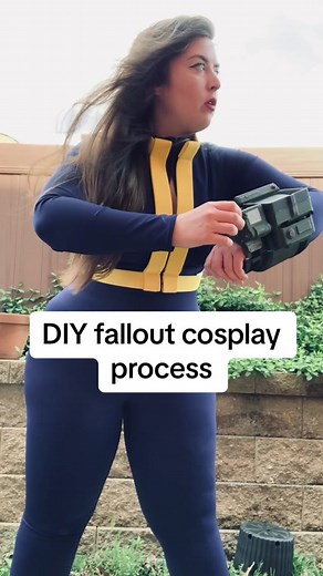 Some process footage of my DIY fallout cosplay! . . . . . #fallout #falloutcosplay #videogames #videogamecosplay #cosplay #pipboy #vaultsuit #fallout4 #fallout76 #falloutnewvegas #crafting #falloutonprime