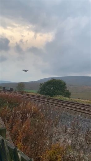 🚂 We were expecting a train… not a plane! 😄 📸 Snapped by our driver at Garsdale Station — you never know what surprises you’ll find in the stunning Yorkshire Dales! 💚🌄 #YorkshireDales #GarsdaleStation #UnexpectedMoments #TravelUK #ScenicViews #NatureLovers #YorkshireAdventure | Little White Bus