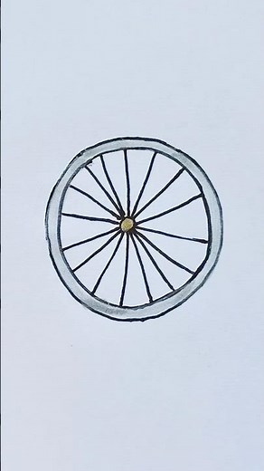 Wheel 🛞 Drawing for kids #wheel #shortvideo #drawing #viralvideo #shortsart #trending #pipafuntv