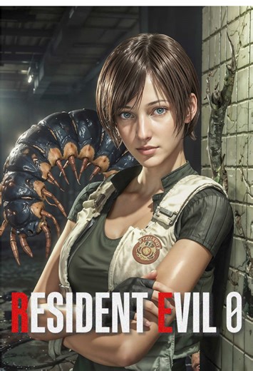 Rebecca Chambers and Creatures in Resident Evil 0