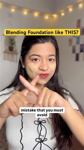 Stop Blending Foundation Like This ❌ | Acne-Prone & Oily Skin Makeup Routine #shorts #easymakeup