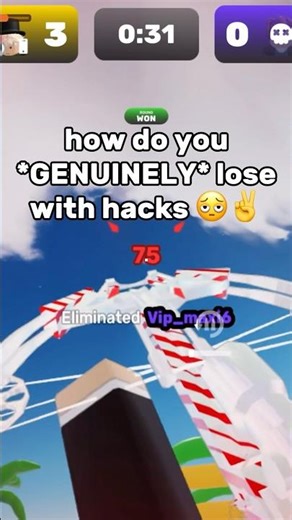 how do you *GENUINELY* lose with hacks.. 🫩✌️🥀 #roblox #rivals #shorts