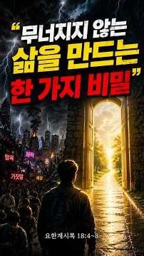 무너지지 않는 비밀 #말씀묵상 #요한계시록 #성경공부 #좋은글 #축복 #은혜로운채널