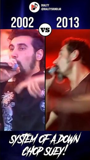 System of a Down - Chop Suey! (2002 vs 2013) #musicbattle #music #beforeandafter #shorts