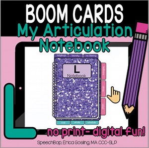 My DIGITAL Interactive Notebook L (i, m, f)-  BOOM Cards Distance Learning
