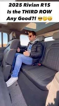 How's the Third Row in the NEW 2025 Rivian R1S? Is it Flagship SUV Worthy?