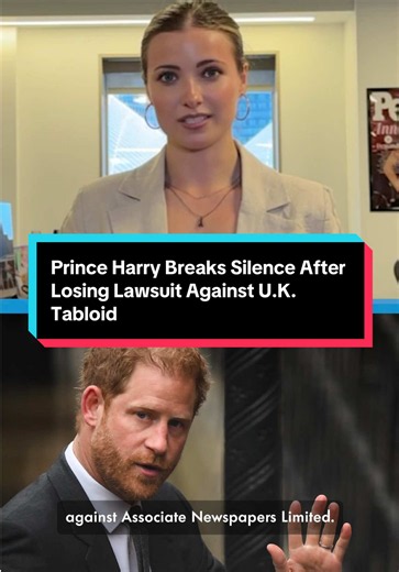 Prince Harry Breaks Silence After Losing Lawsuit