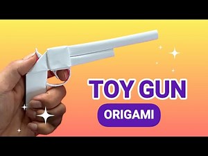 Easy Origami Toy Weapon (No Glue) | How to Make a Paper Gun