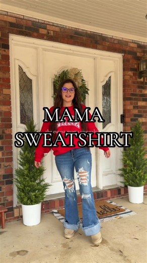 The Cutest Mama Sweatshirt for Valentine's Outfit