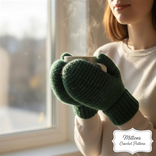 Mittens Crochet Pattern Pdf, Beginner Friendly, Digital Download - Etsy