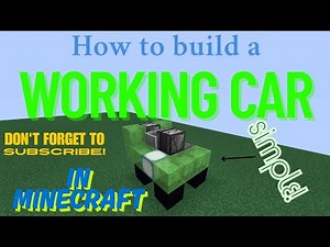 How to make an really simple redstone car in minecraft!!!