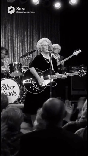 Senior ladies rocking out on stage | Dancing Seniors | Facebook