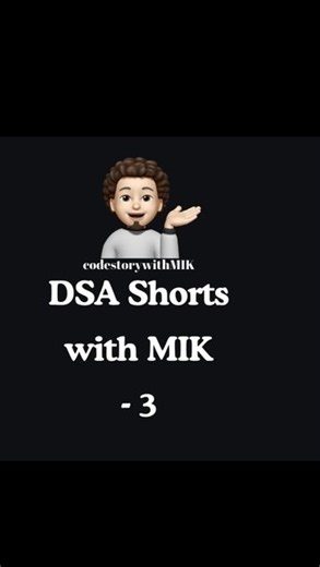 codestorywithMIK on Instagram: "DSA Shorts with MIK - 3 Welcome to DSA Shorts with MIK. Short No. - 3 Here we will know how to swap two numbers without using any temporary variables and without using any multiplication or division operations. #shorts #dsa #MIK #codestorywithmik #bit #bits #bitmanipulation #bitmagic #education #computerscience #codinginterview #codeinterpreter #automobile #codingchallenge #maths #leetcodethehardway #codingproblem #quotes #coding #helpajobseeker #easyrecipes #leet