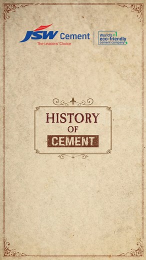5.5K views · 85 reactions | Discover the journey of cement technology through the pages of history. This serves as a refreshing reminder for us to focus on innovation and make structures stronger and more Eco-friendly! Comment if you want to know more about cement history! #JSWCement #TheLeadersChoice #GreenCement #historyfacts #historyofcement #history | JSW Cement | Facebook