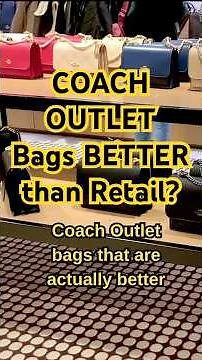 Coach Outlet Bags May Actually Be BETTER Than Retail?! 😳👜 Honest Review #coachoutlet #coachbags