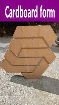 Cardboard block art #shorts #cardboard #cardboardcraft