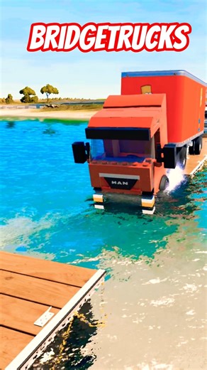 BeamNG.drive - BridgeTrucks 7 🚚🌉🚗🚚😂