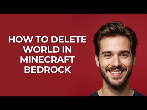 How To Delete World In Minecraft Bedrock - GUIDE!