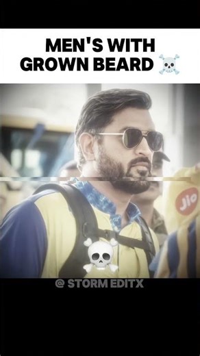 Men's With Grown Beard ☠️ (Part-2) #cricket #shorts #beard