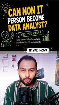 Can Non IT person become data analyst #dataanalytics #nonit #sql #datascience