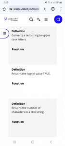 Below are definitions of different spreadsheet (Excel) function... | Filo