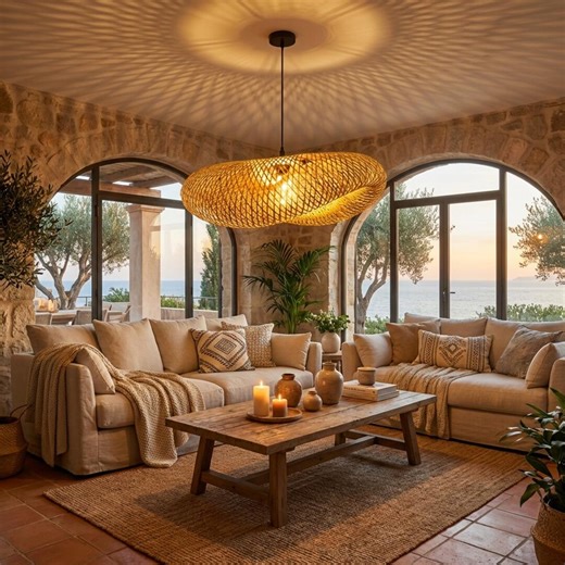 Large Woven Bamboo Rattan Pendant Light, Organic Wave Boho Chandelier, Japandi Lamp, 3 Sizes - Etsy