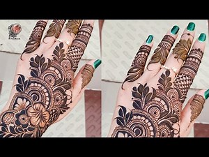 Simple Eid Mehndi Design | Easy Mehndi Design for beginners Step by Step | ‪@mhandbook‬