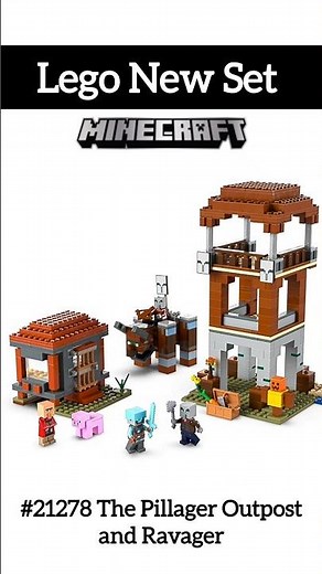 LEGO New Set - #21278 The Pillager Outpost and Ravager
