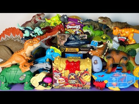 Jurassic World Unboxing Review Asmr Colorful Dinosaur T-rex Brachauchenius Spinosaurus Triceratops