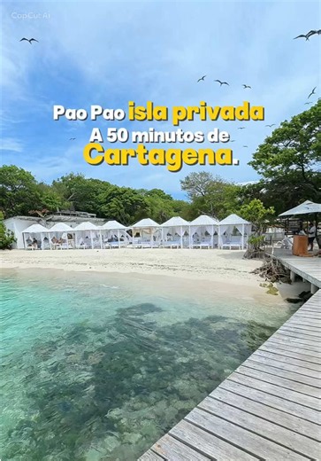 Pao Pao Islas del Rosario: Playa a 50 minutos de Cartagena