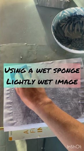 FAST EASY photo transfer onto encaustic TUTORIAL