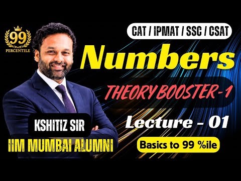 📘 CAT-26 | Number System–Theory Booster Lecture 1 of 6 | Quantitative Aptitude