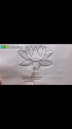 Beautiful Shapla Flower Drawing with Pencil | Easy Pencil Sketch Tutorial