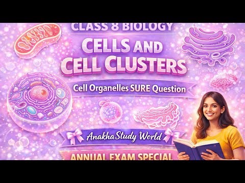 Class 8 biology cells and cell clusters sure question//// ‪@Anakhastudyworld‬