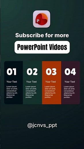 Tutorial for Beginners | Easy 4-Step Infographic Slide #powerpoint #presentation #students