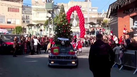 Christmas parade returns to Nazareth after 2 year absence due to the Israel-Hamas war