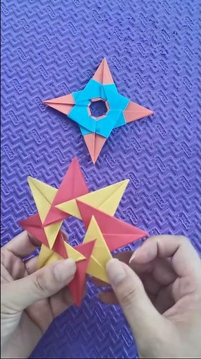 Como hacer una estrella de papel facil | Shuriken | Estrella Ninja