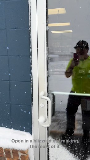 Making the most of being open in this weather! | Omer Nelson Electric - Verizon Authorized Retailer