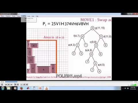 Floor planning by Polish Expression