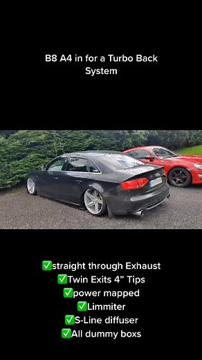 B8 A4 Turbo Back System with Twin Exits