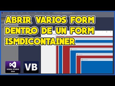 ABRIR VARIOS FORM DENTRO DE UN FORM CON ISMDICONTAINER EN VISUAL BASIC - VISUAL STUDIO 2019